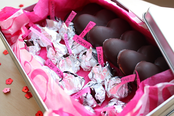 Chocolate Candy Valentine's Tin