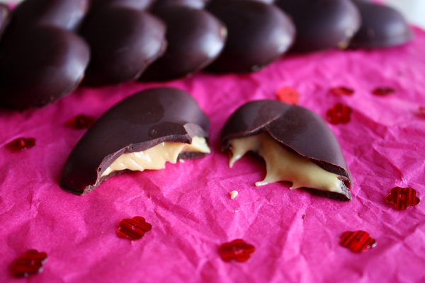 Maple Butter Filled Chocolate Hearts