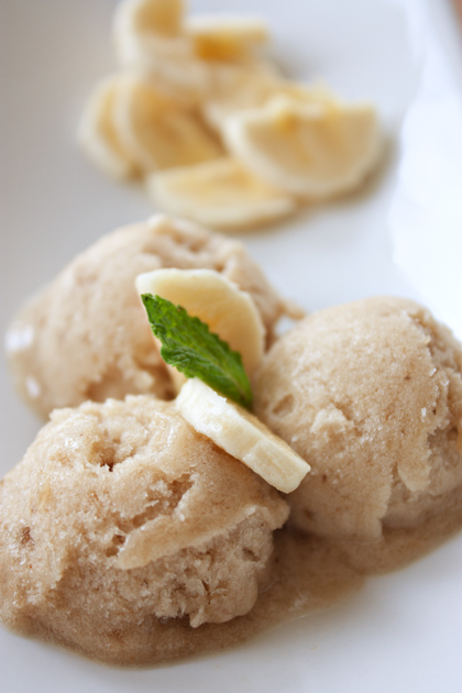One Ingredient Vegan Banana Ice Cream