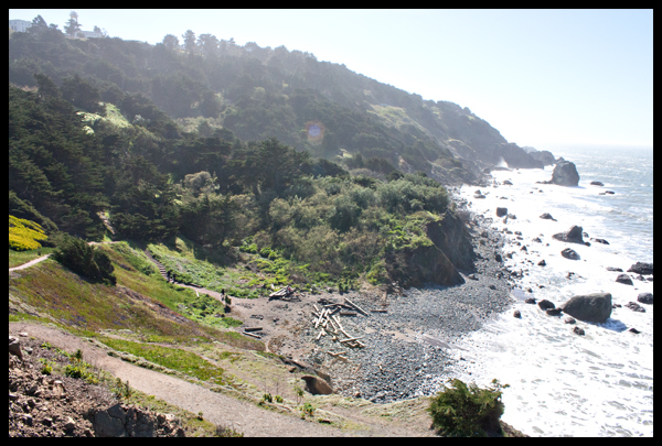 Cliffs and Beach Lands End