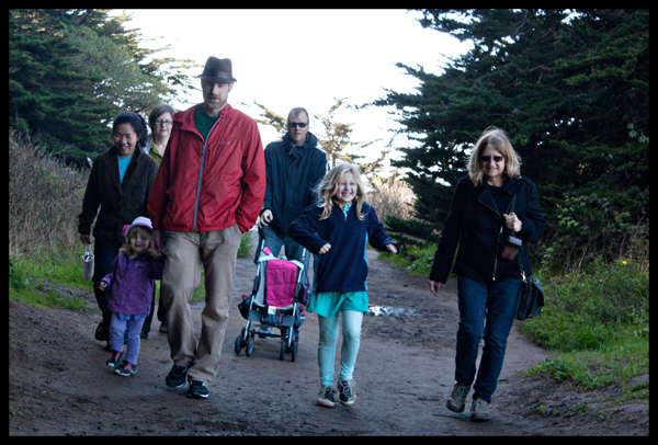 Group Walking Lands End