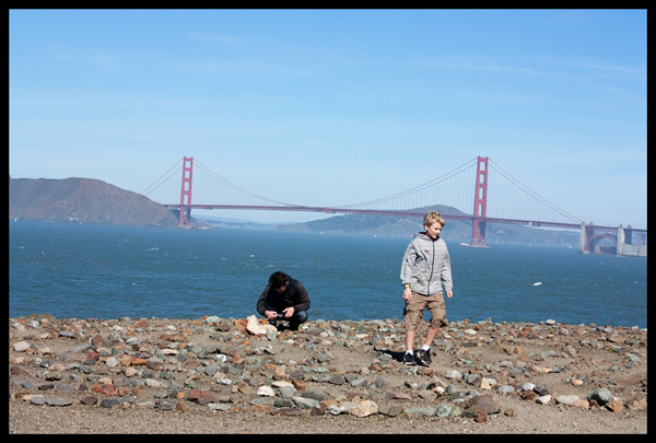 Quinn and Alex Lands End Labyrinth
