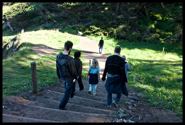 Walking Down Steps Lands End