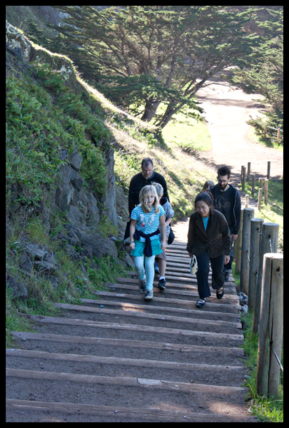 Walking Up Steps Lands End