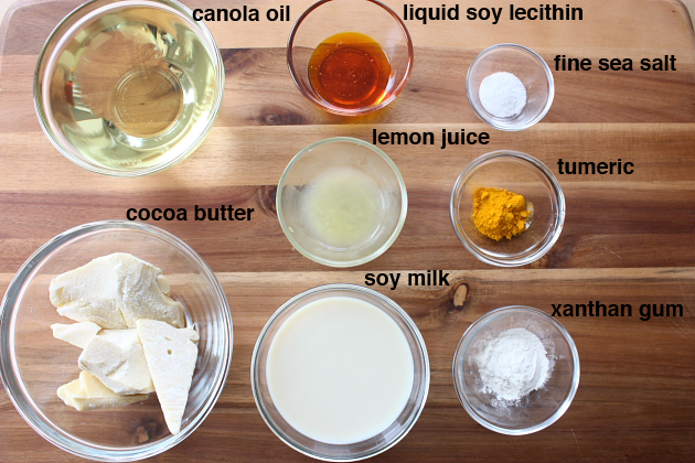 Palm Oil Free Butter Ingredients