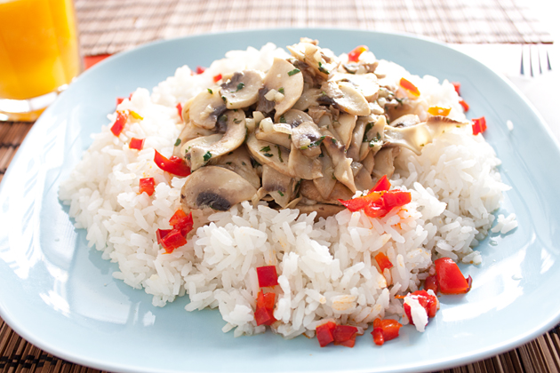 Vegan Portuguese Seafood Mushroom Dish
