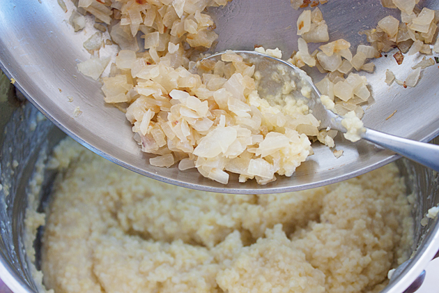 Adding Sauteed Onions