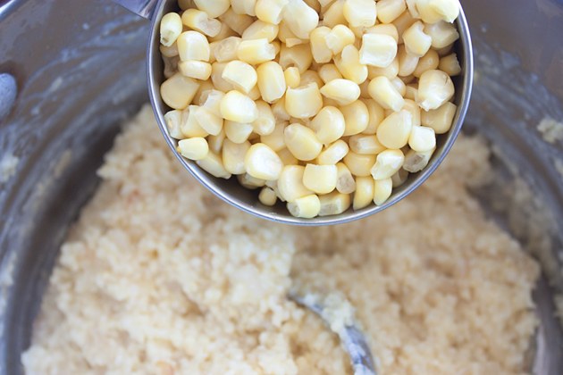 Adding Organic Corn Kernels