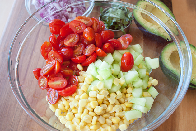 Corn Cucumbers Tomatoes