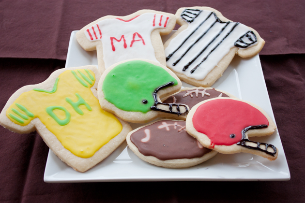 Football Cut Out Cookies