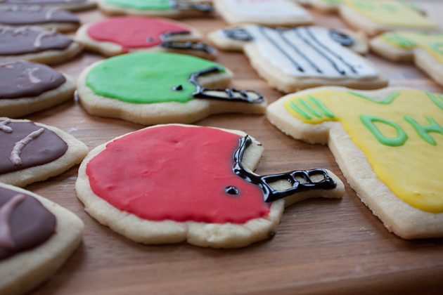 Football Helmet Vegan Cut-Out Sugar Cookies