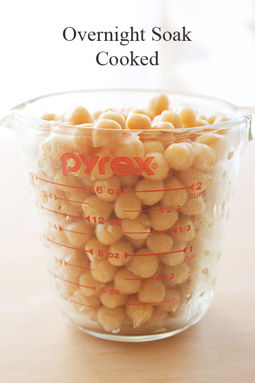 Overnight Soaked Cooked Chickpeas