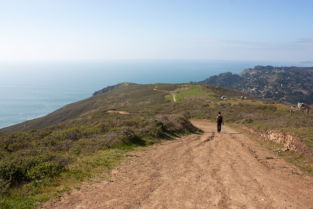 Hiking Coastal Fire Trail Overlooking Muir Beach